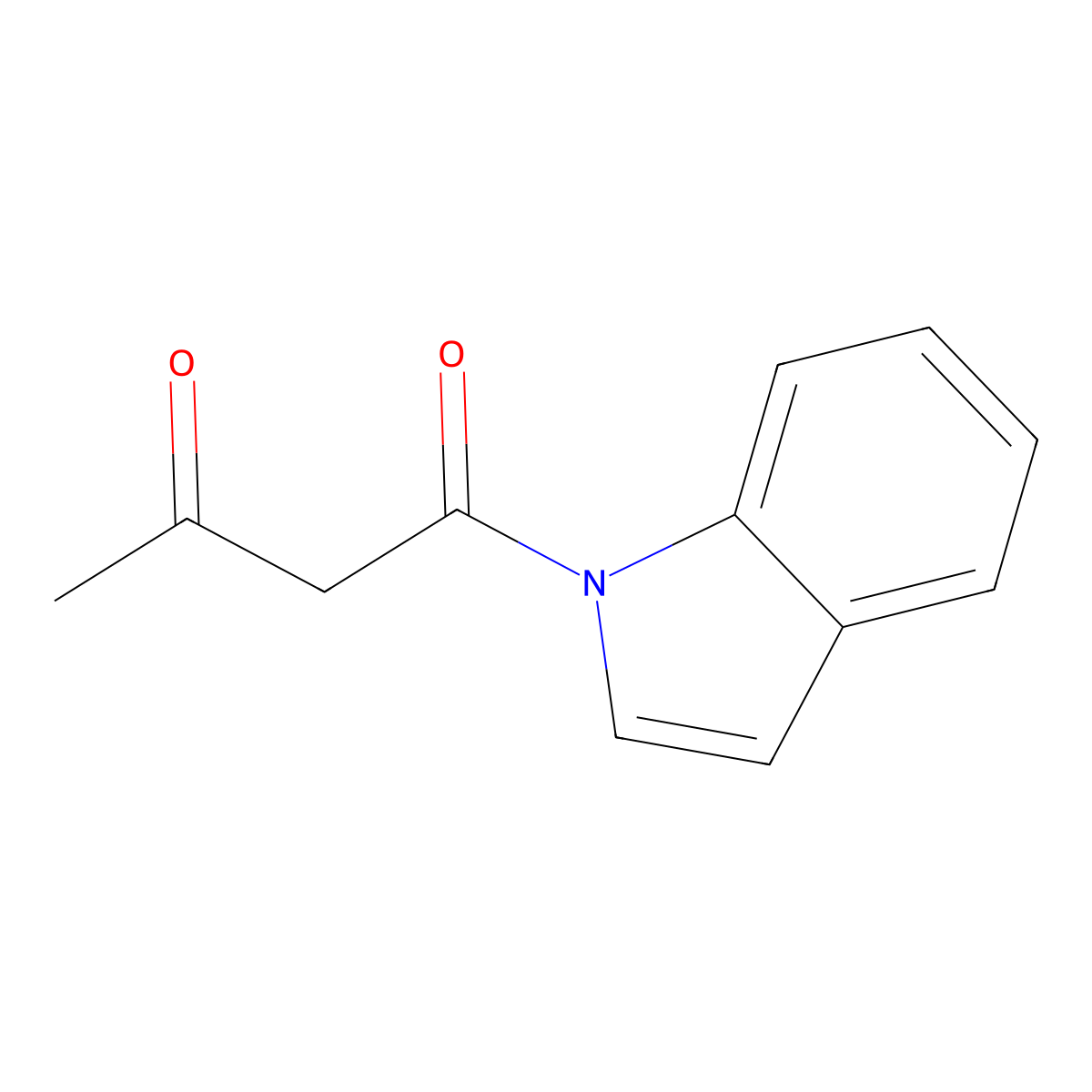(1-Acetoacetyl) indole molecular structure, CAS 22582-62-3