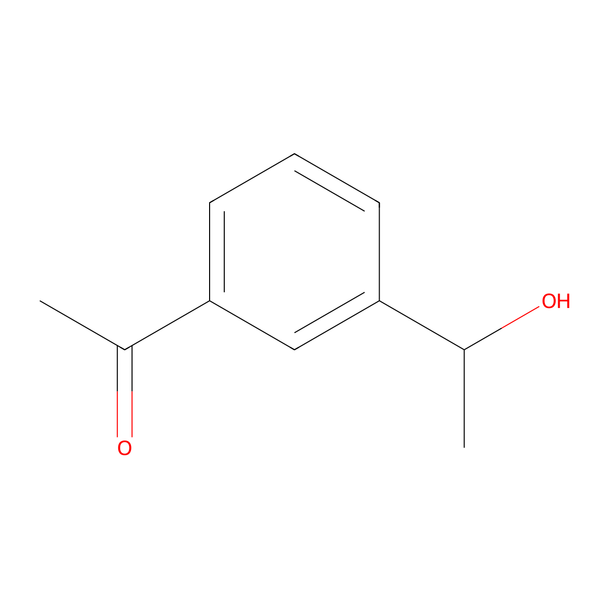 1-[3-(1-Hydroxyethyl)phenyl]ethan-1-one molecular structure, CAS 22583-62-6
