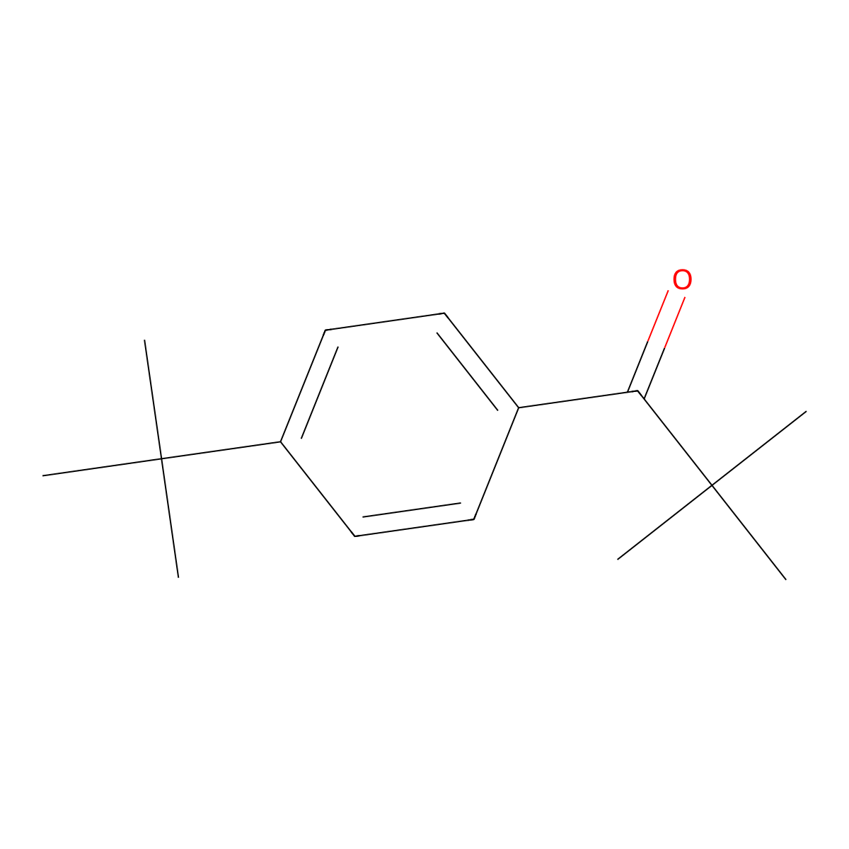 p-Tert-butylpivalophenone molecular structure, CAS 22583-66-0