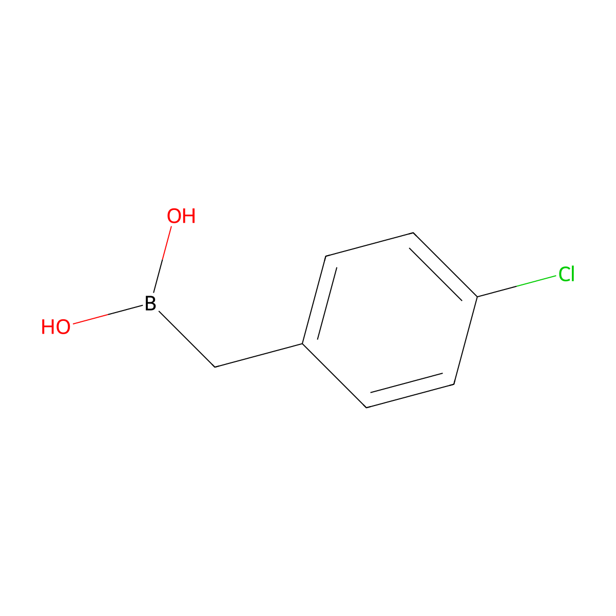 [(4-Chlorophenyl)methyl]boronic acid molecular structure, CAS 22584-81-2