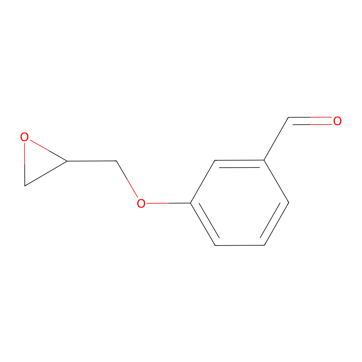 3-(Oxiran-2-ylmethoxy)benzaldehyde molecular structure, CAS 22590-64-3