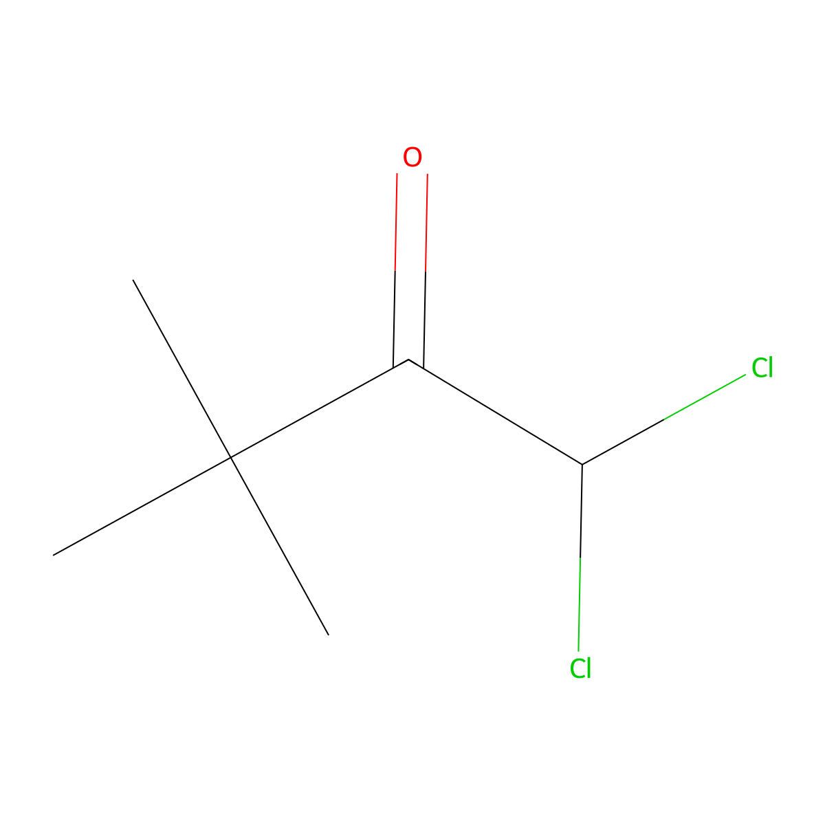 1,1-Dichloro-3,3-dimethyl-2-butanone molecular structure, CAS 22591-21-5
