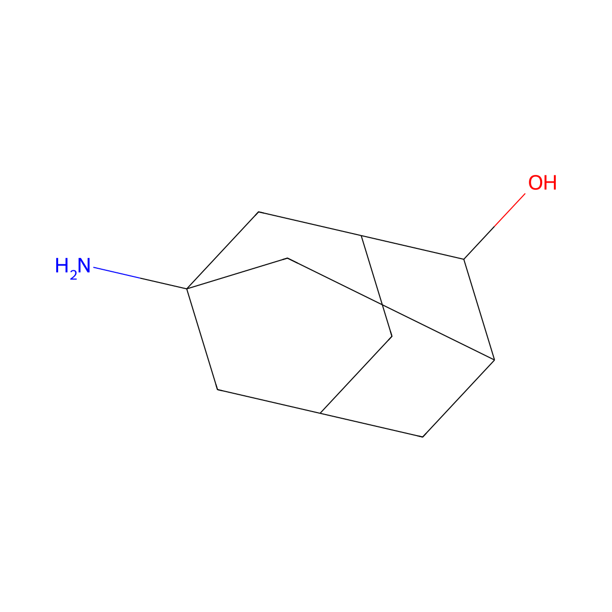 5-Aminoadamantan-2-ol molecular structure, CAS 22591-69-1