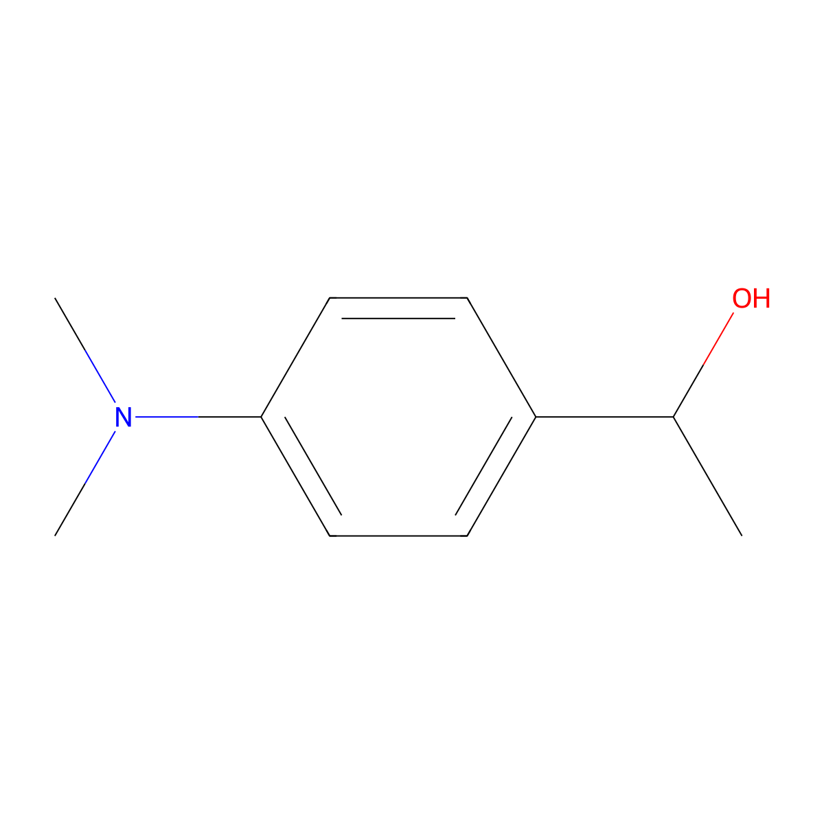 (1S)-1-[4-(dimethylamino)phenyl]ethan-1-ol molecular structure, CAS 225920-03-6