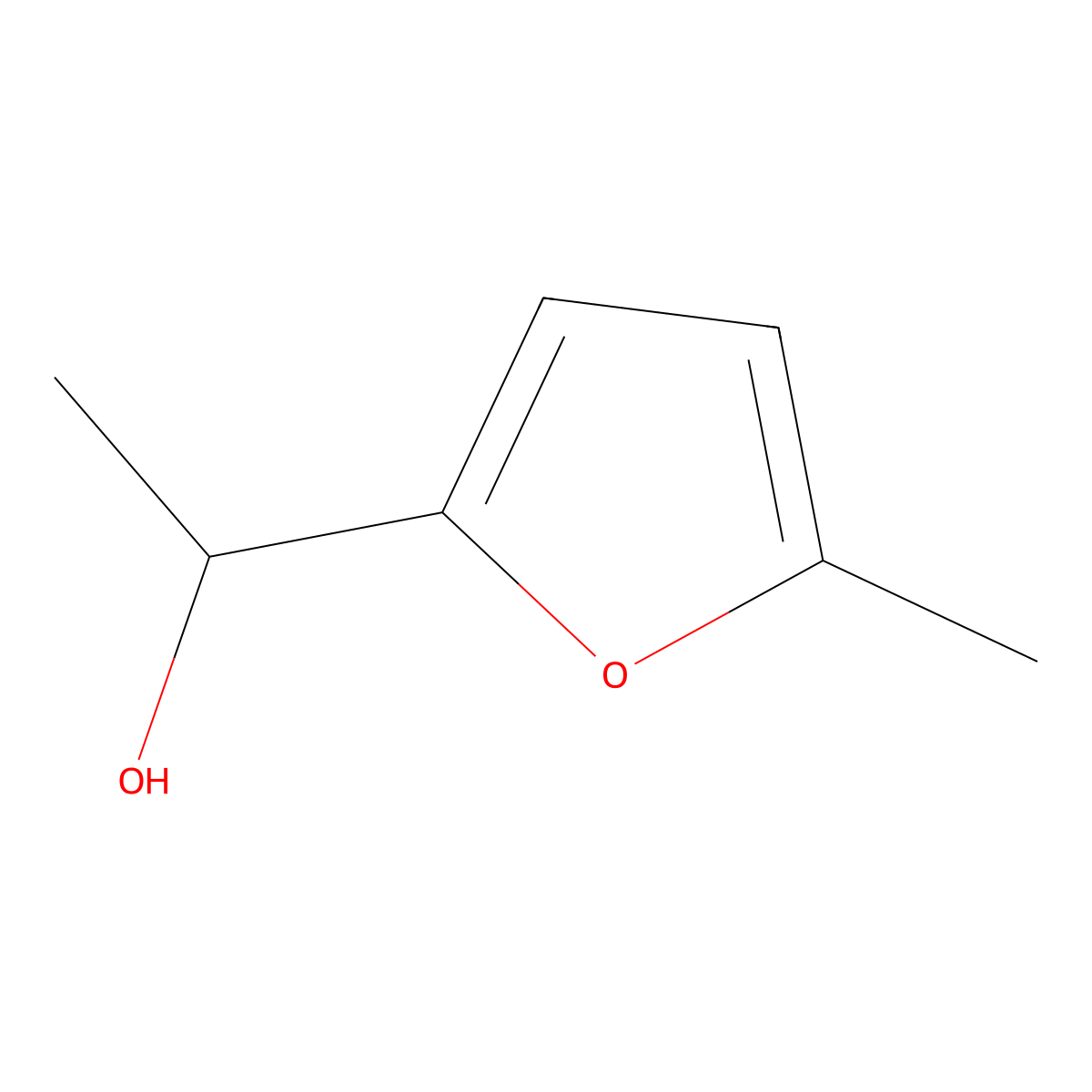 (1S)-1-(5-methylfuran-2-yl)ethan-1-ol molecular structure, CAS 225920-09-2