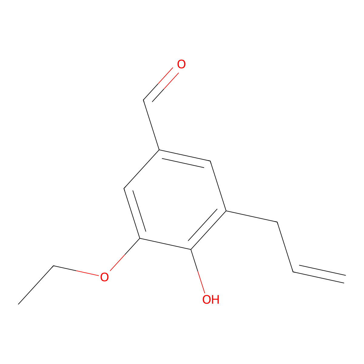 3-Allyl-5-ethoxy-4-hydroxybenzaldehyde molecular structure, CAS 225939-34-4