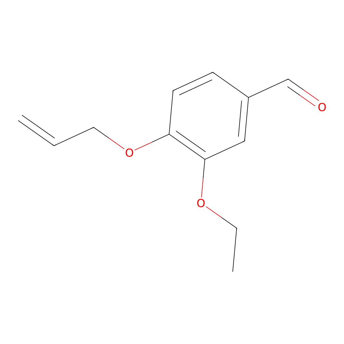 4-(Allyloxy)-3-ethoxybenzaldehyde molecular structure, CAS 225939-36-6