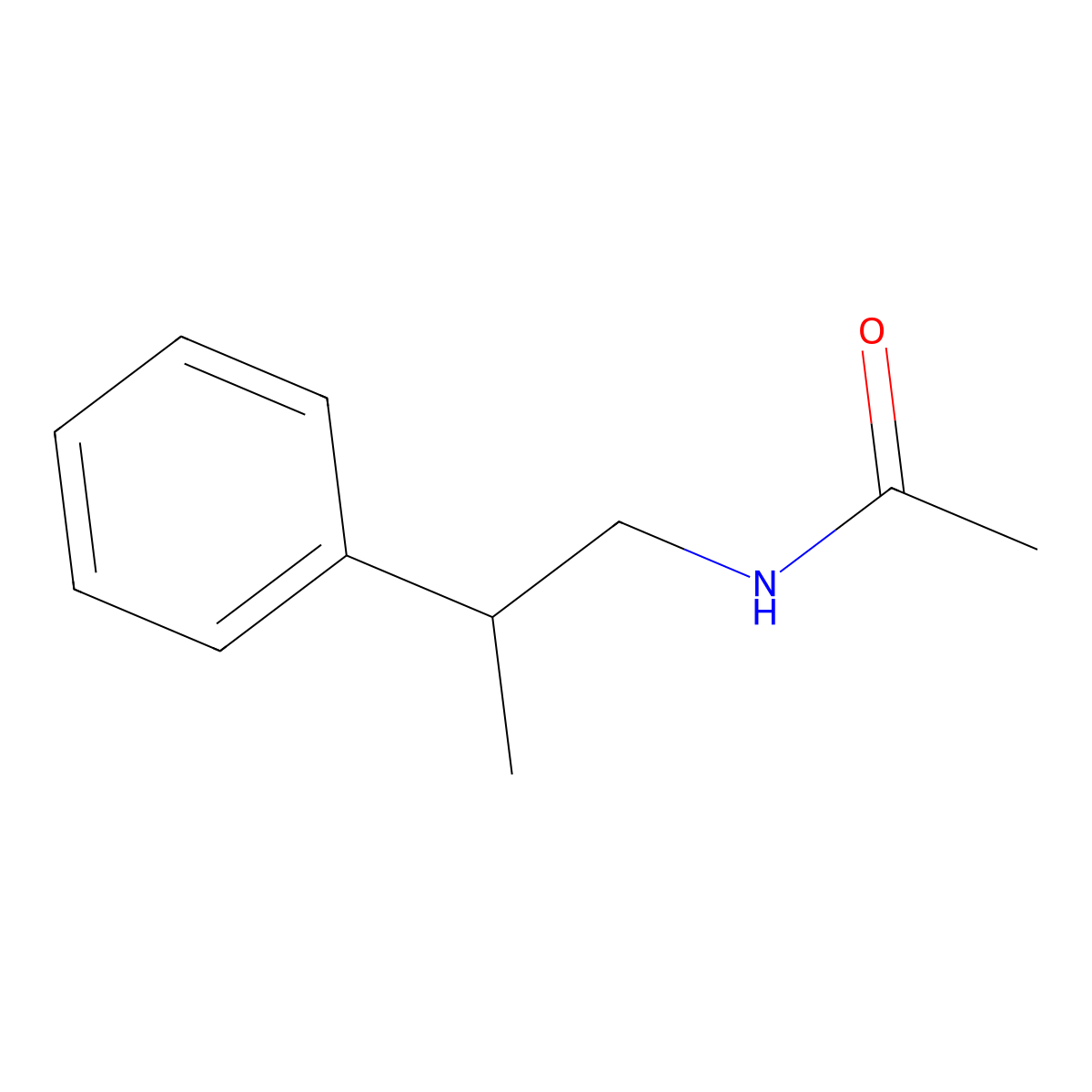 N-(2-Phenylpropyl)acetamide molecular structure, CAS 22596-62-9