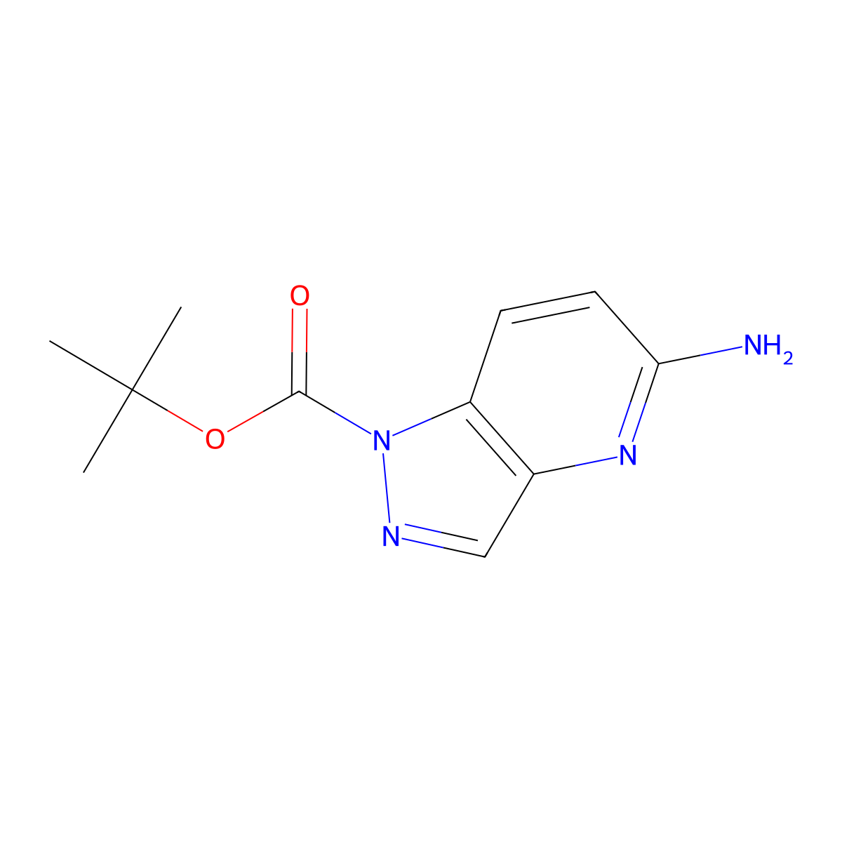 tert-Butyl 5-amino-1H-pyrazolo[4,3-b]pyridine-1-carboxylate molecular structure, CAS 2259642-18-5