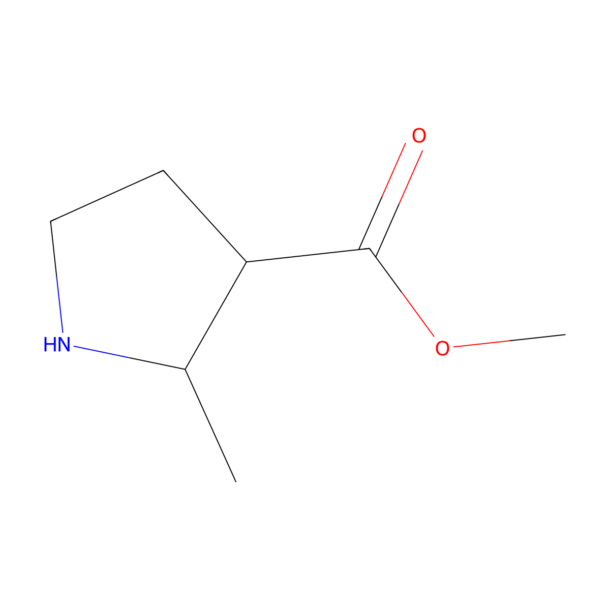 Methyl (2R,3S)-2-methylpyrrolidine-3-carboxylate molecular structure, CAS 2259662-44-5