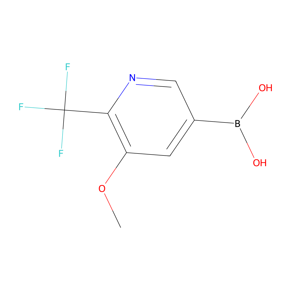 [5-Methoxy-6-(trifluoromethyl)pyridin-3-yl]boronic acid molecular structure, CAS 2259724-27-9