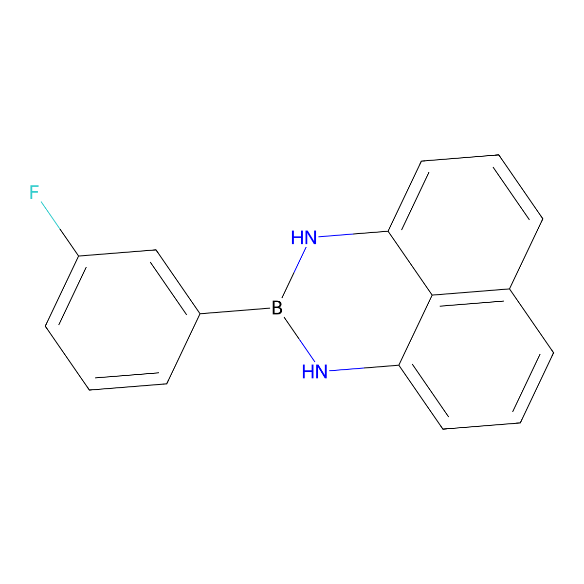 2-(3-Fluorophenyl)-2,3-dihydro-1H-naphtho[1,8-DE][1,3,2]diazaborinine molecular structure, CAS 2259849-65-3