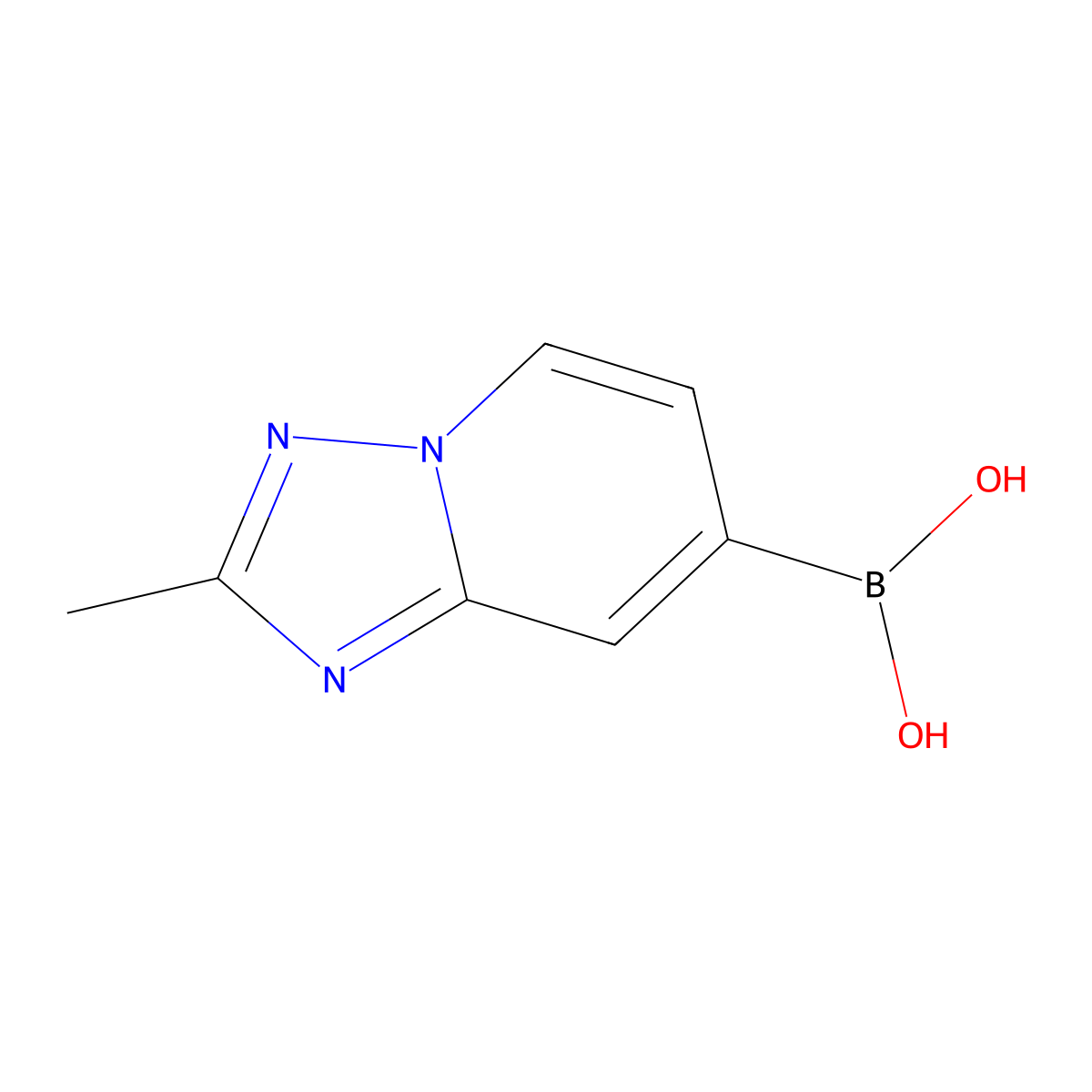 (2-Methyl-[1,2,4]triazolo[1,5-A]pyridin-7-YL)boronic acid molecular structure, CAS 2259877-42-2