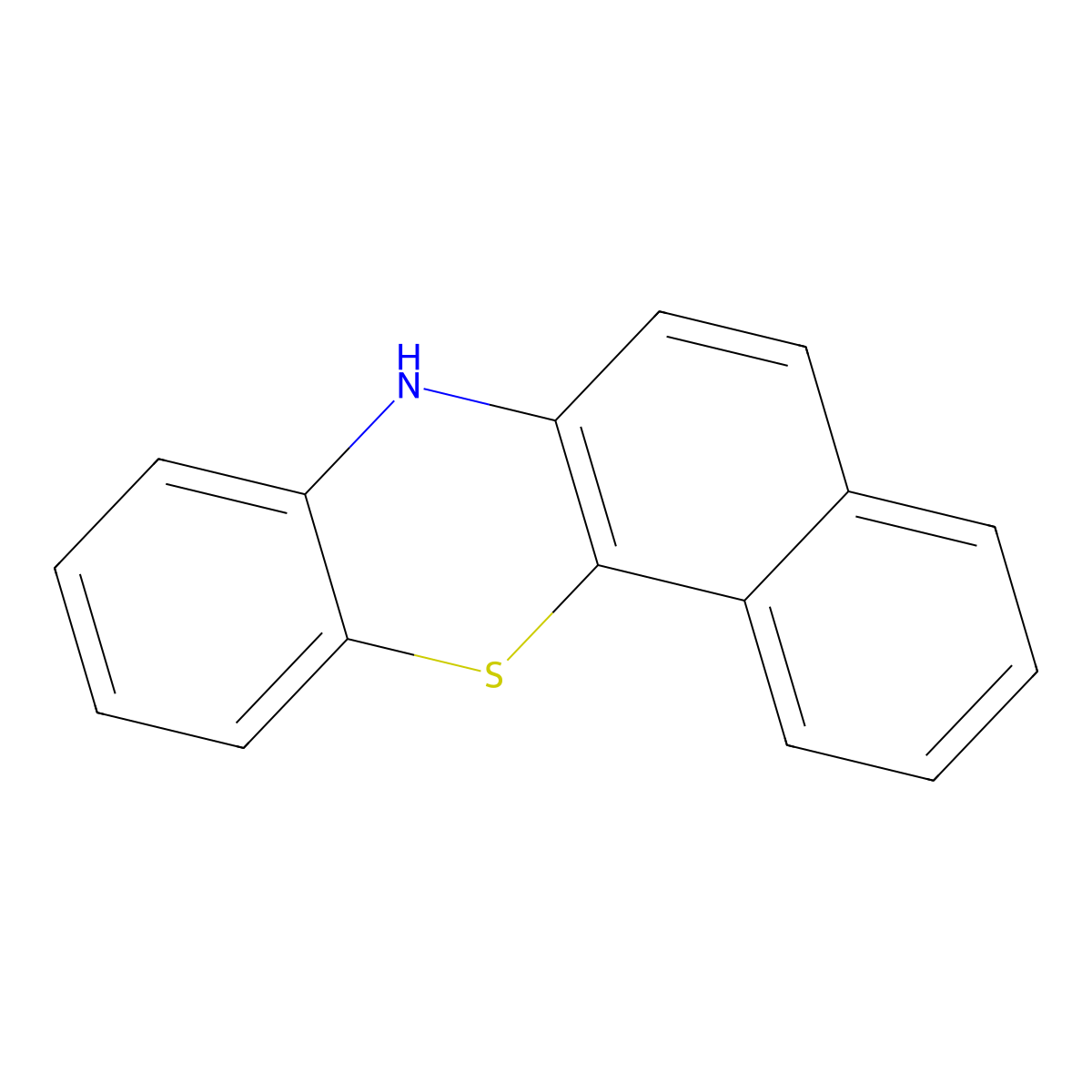 7H-Benzo(c)phenothiazine molecular structure, CAS 226-06-2