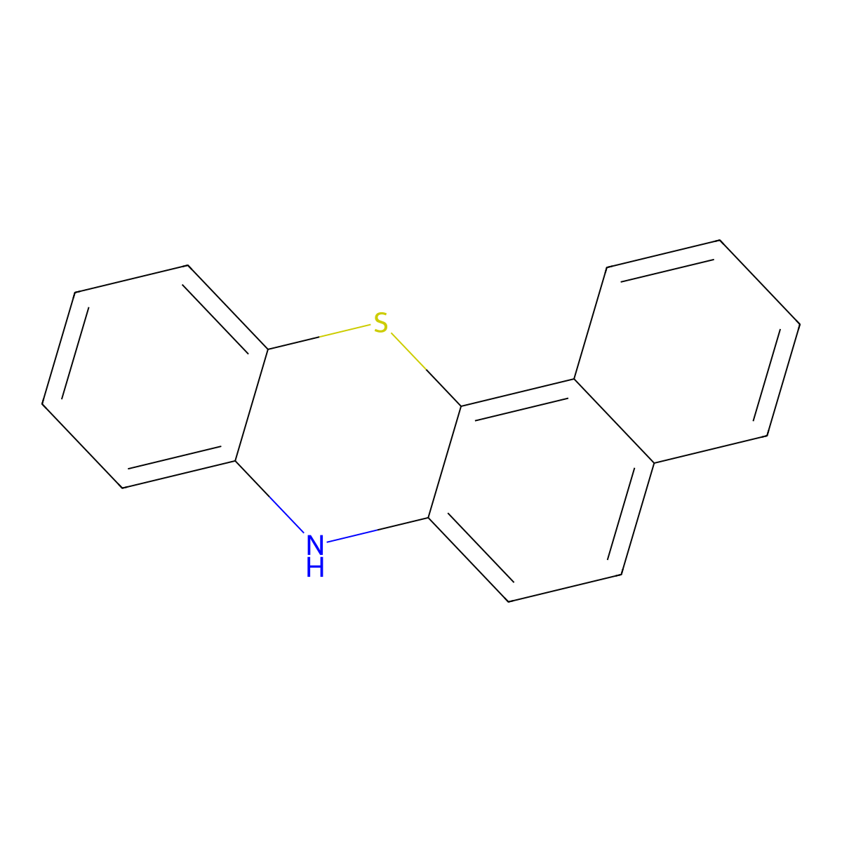 7H-Benzo(c)phenothiazine molecular structure, CAS 226-06-2