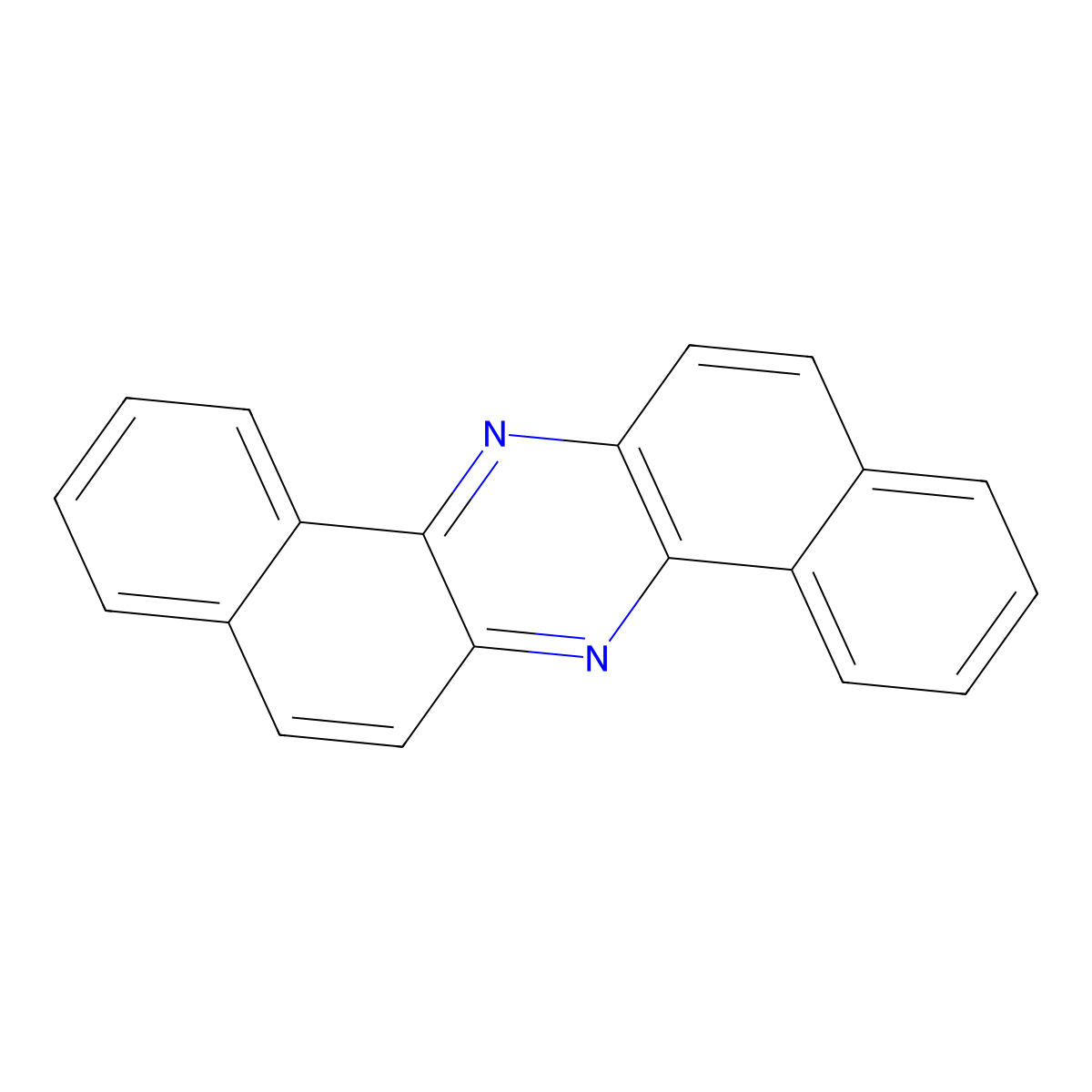 Dibenzo(a,h)phenazine molecular structure, CAS 226-47-1