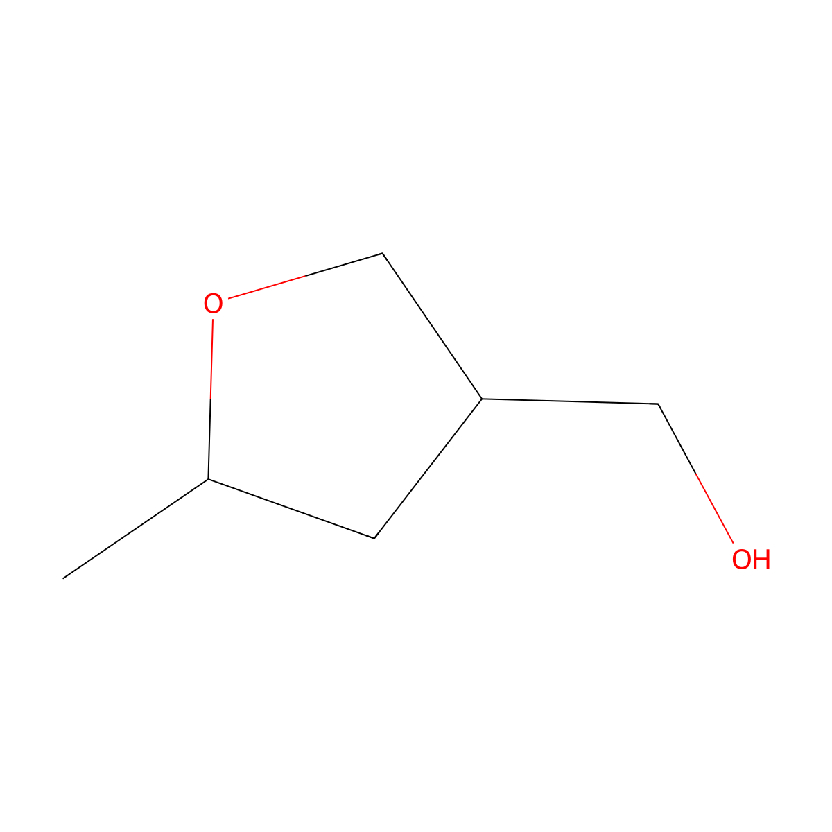 (5-Methyloxolan-3-yl)methanol molecular structure, CAS 22600-86-8