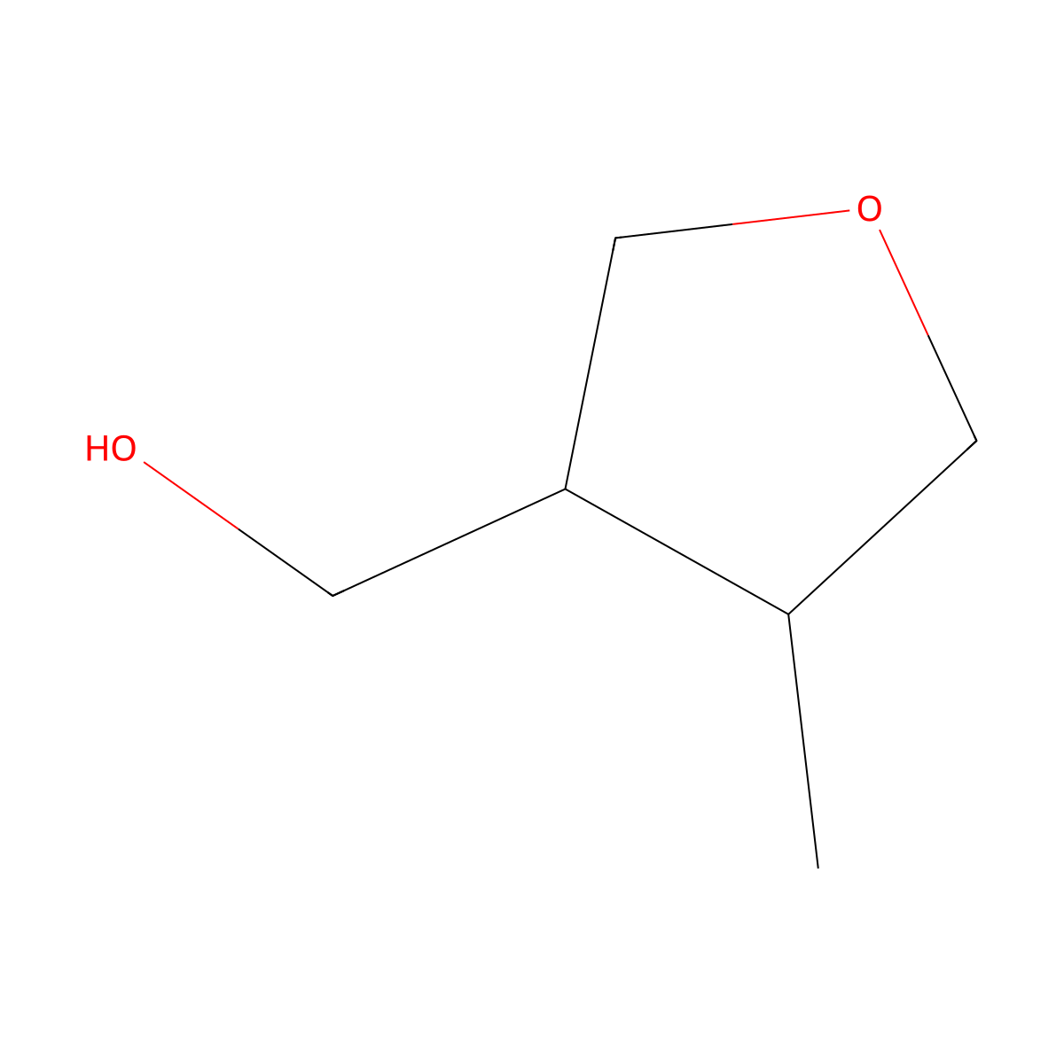 3-Hydroxymethyl-4-methyl-tetrahydrofuran molecular structure, CAS 22600-87-9