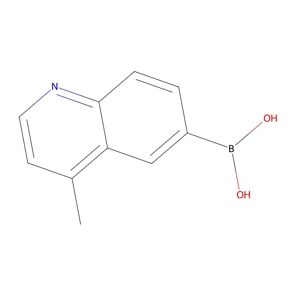 (4-Methylquinolin-6-yl)boronic acid molecular structure, CAS 2260683-52-9