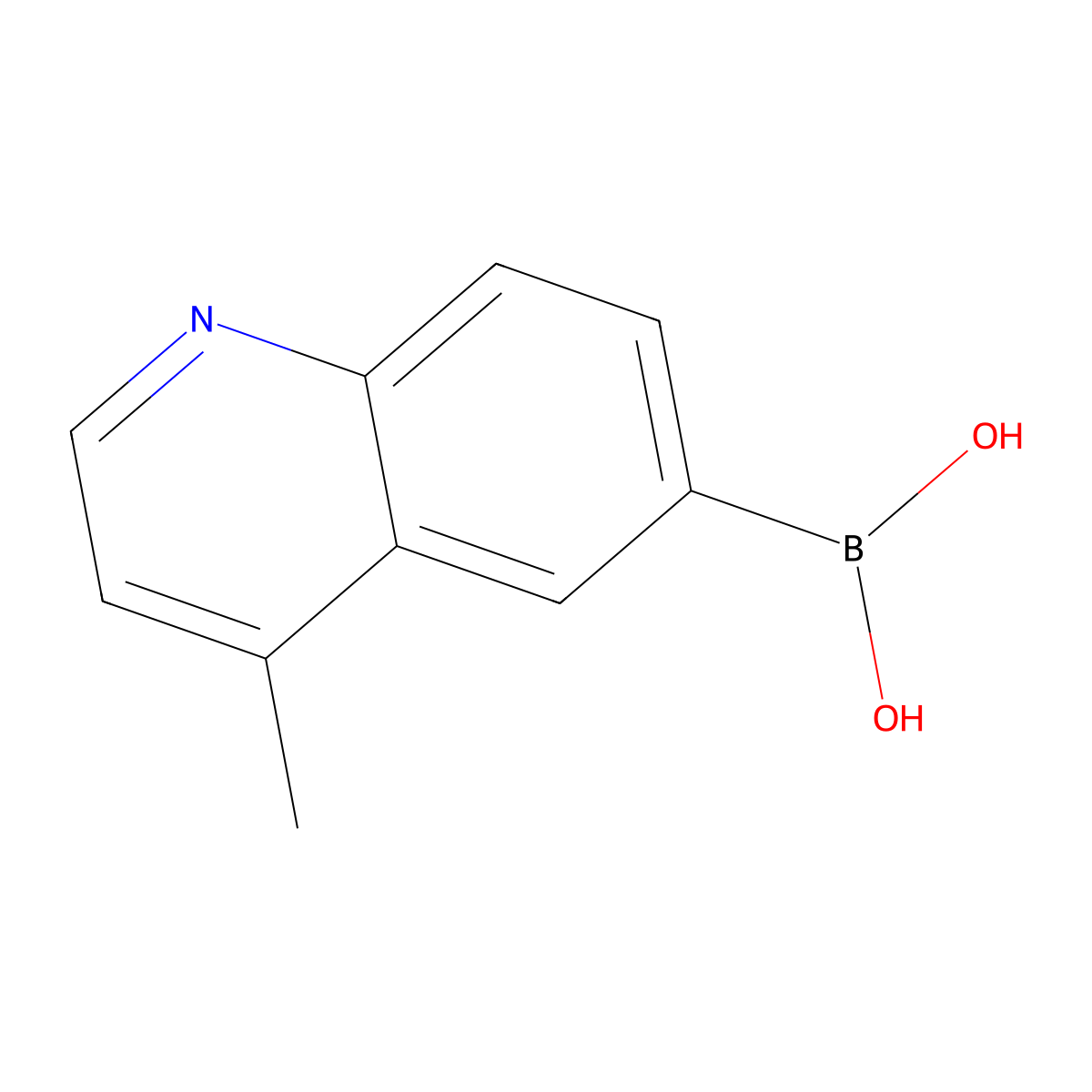 (4-Methylquinolin-6-yl)boronic acid molecular structure, CAS 2260683-52-9