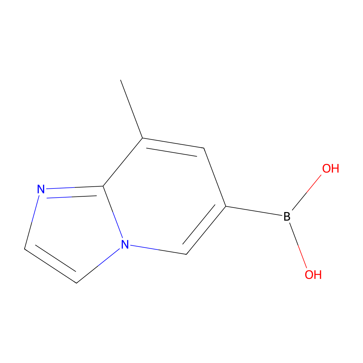 (8-Methylimidazo[1,2-a]pyridin-6-yl)boronic acid molecular structure, CAS 2260683-76-7