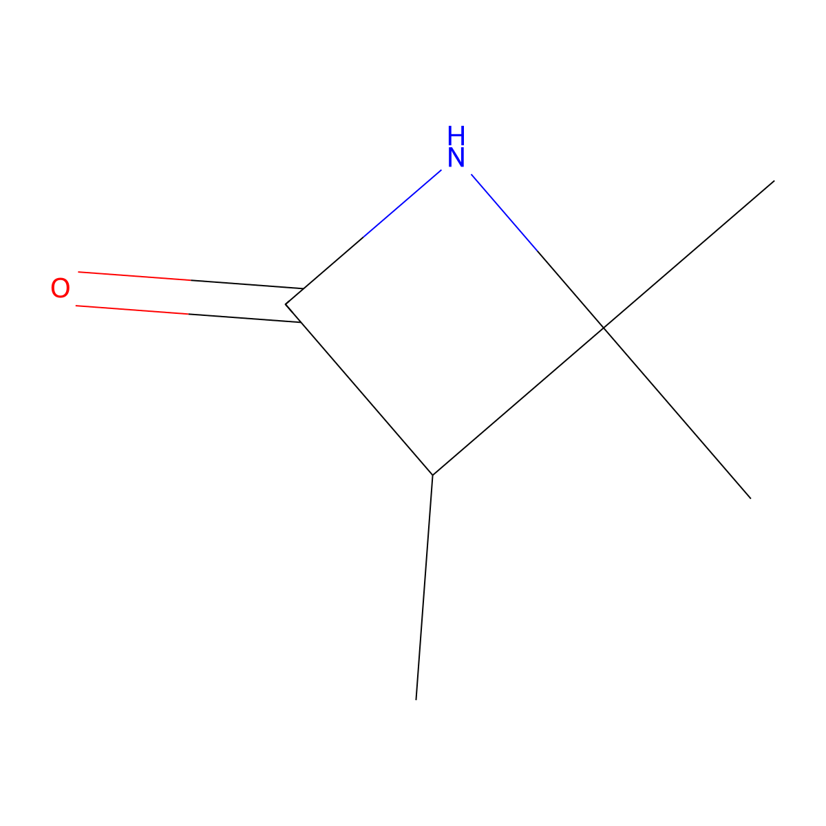 3,4,4-Trimethylazetidin-2-one molecular structure, CAS 22607-01-8