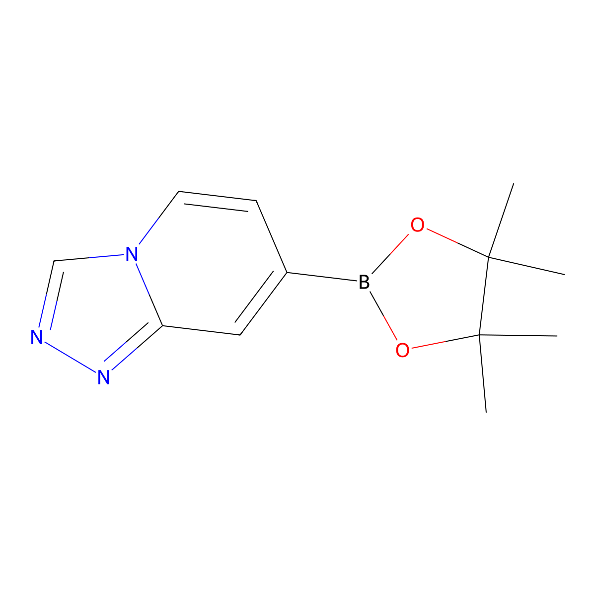 7-(4,4,5,5-Tetramethyl-1,3,2-dioxaborolan-2-yl)-[1,2,4]triazolo[4,3-a]pyridine molecular structure, CAS 2260710-34-5