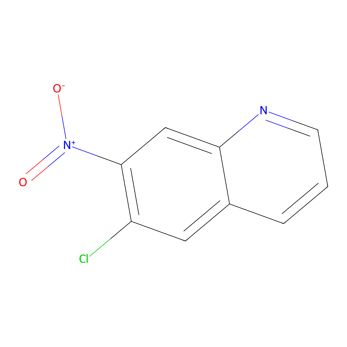 6-Chloro-7-nitroquinoline molecular structure, CAS 226073-82-1