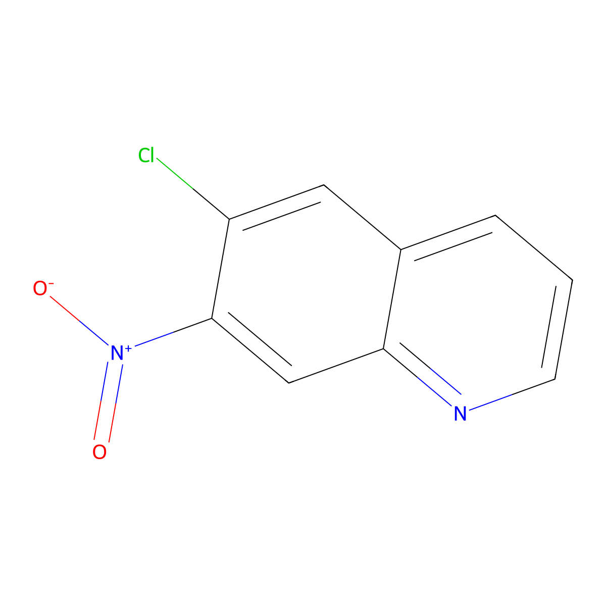 6-Chloro-7-nitroquinoline molecular structure, CAS 226073-82-1