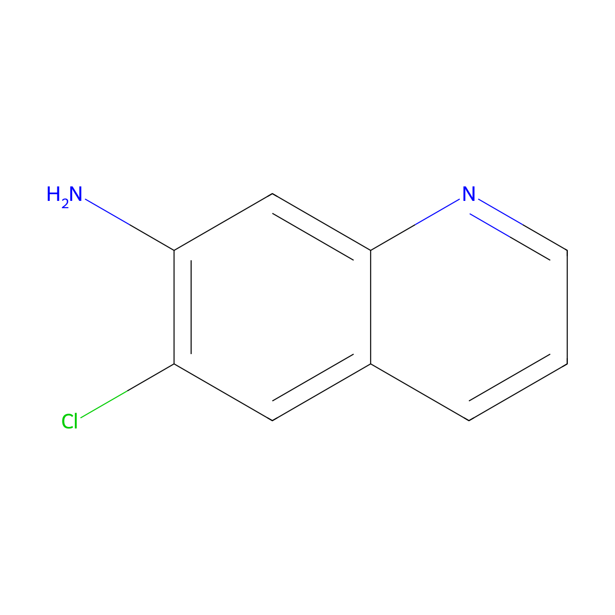 6-Chloroquinolin-7-amine molecular structure, CAS 226073-90-1