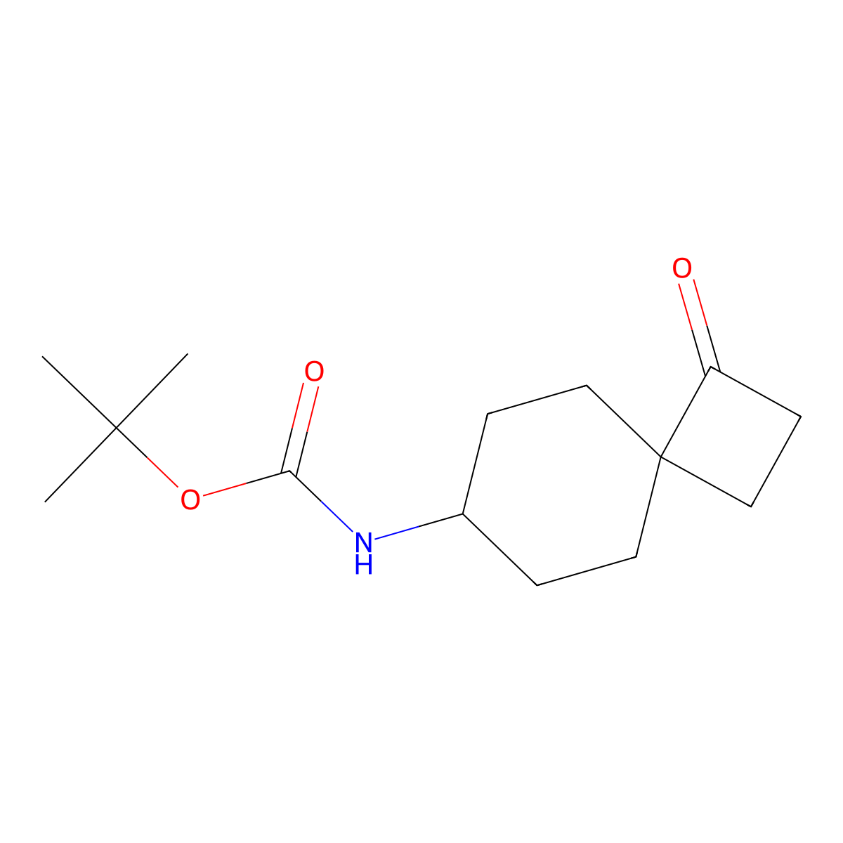 tert-butyl N-{1-oxospiro[3.5]nonan-7-yl}carbamate molecular structure, CAS 2260766-12-7