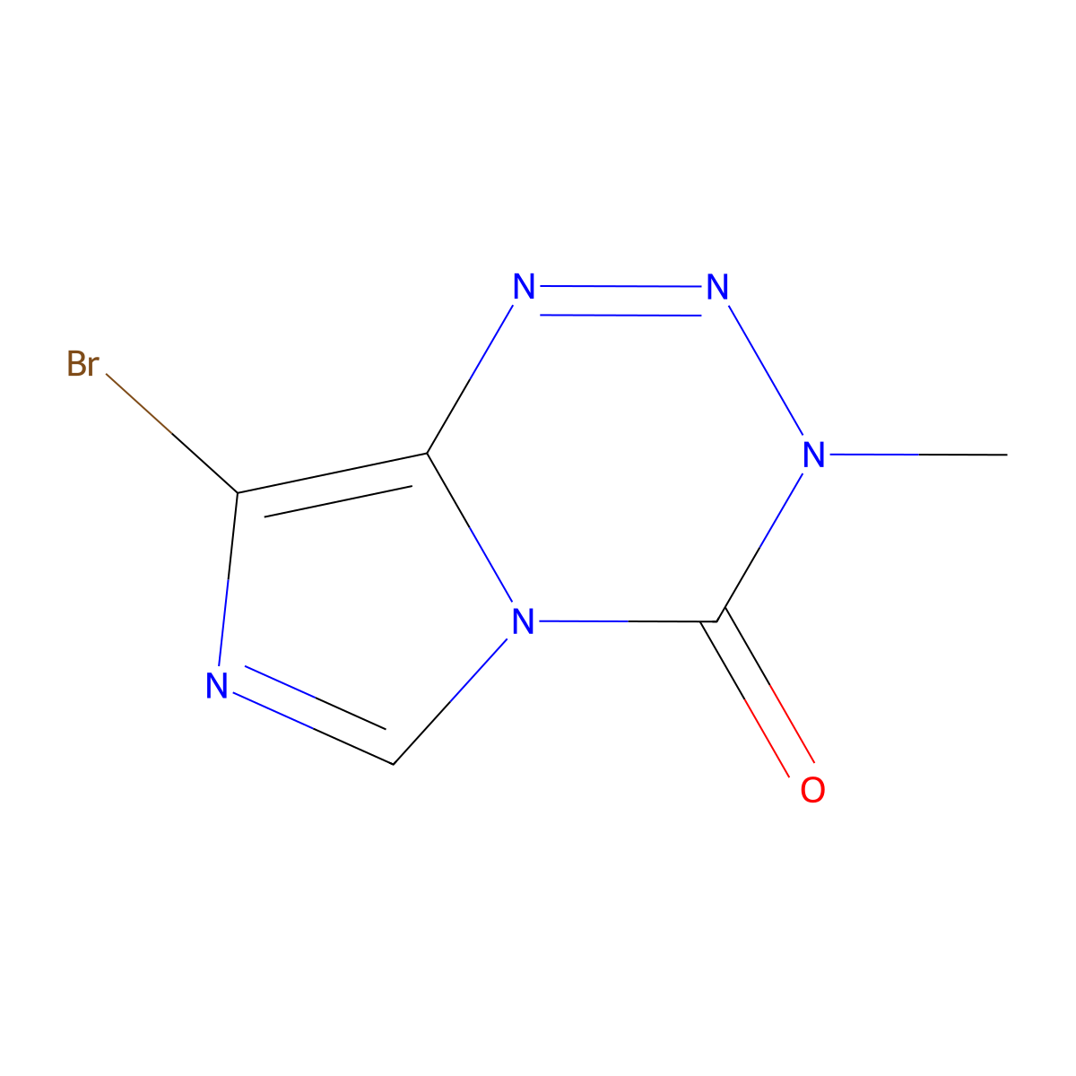 8-Bromo-3-methyl-imidazo[5,1-D][1,2,3,5]tetrazin-4-one molecular structure, CAS 2260886-17-5