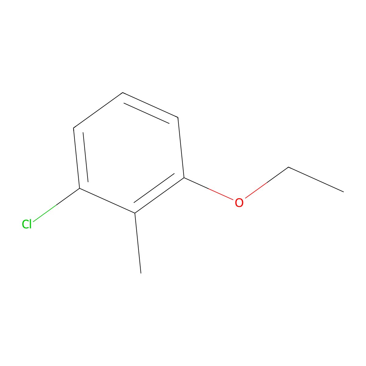 1-Chloro-3-ethoxy-2-methylbenzene molecular structure, CAS 226089-56-1