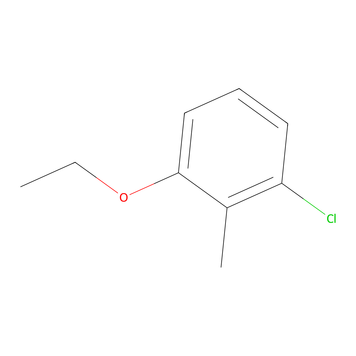 1-Chloro-3-ethoxy-2-methylbenzene molecular structure, CAS 226089-56-1