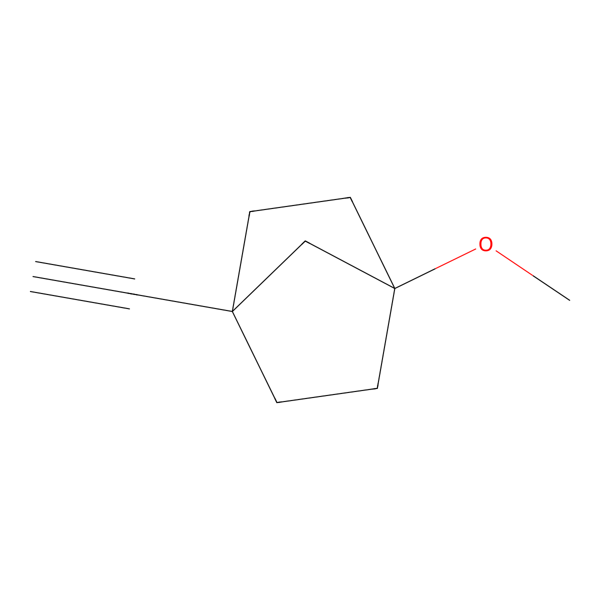 1-Ethynyl-4-methoxybicyclo[2.2.1]heptane molecular structure, CAS 2260930-71-8