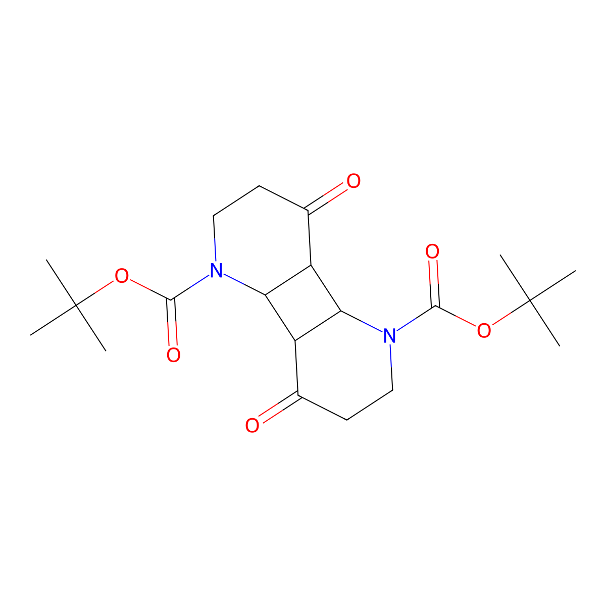 1,5-Di-tert-butyl 4,8-dioxo-dodecahydro-1,5-diazabiphenylene-1,5-dicarboxylate molecular structure, CAS 2260930-91-2