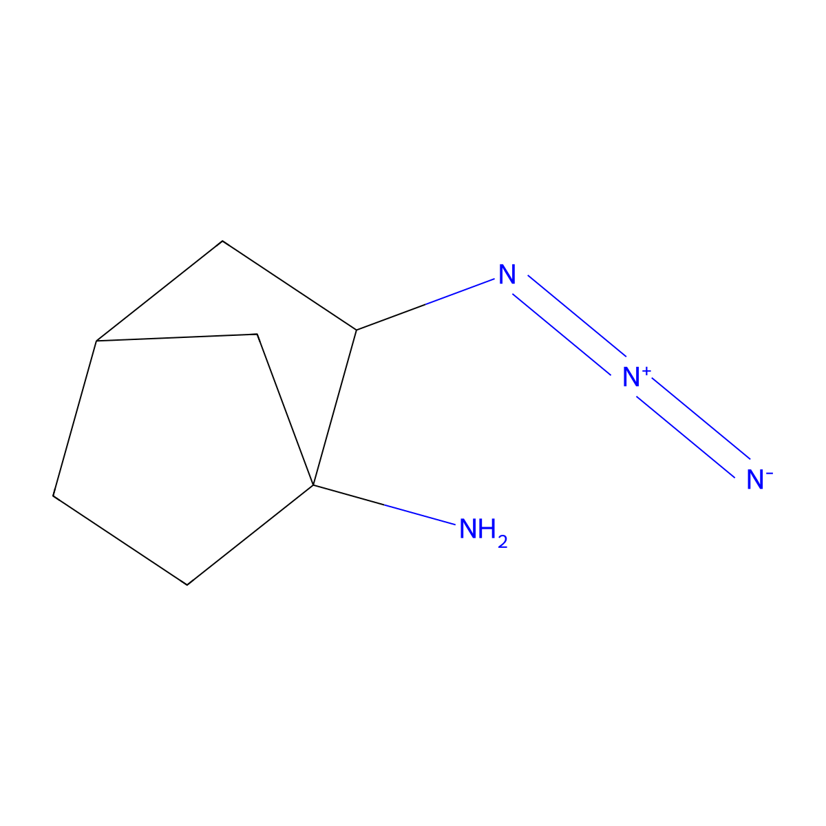 2-Azidobicyclo[2.2.1]heptan-1-amine molecular structure, CAS 2260931-11-9