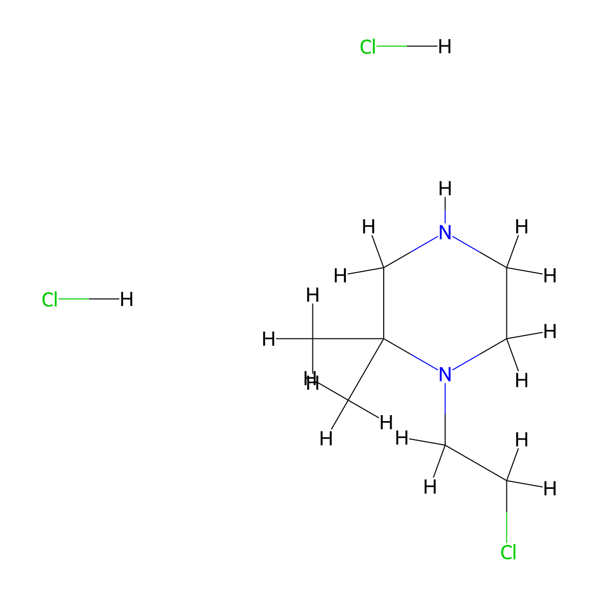 1-(2-Chloroethyl)-2,2-dimethylpiperazine dihydrochloride molecular structure, CAS 2260931-34-6