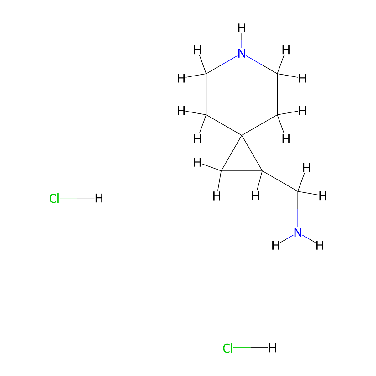 {6-Azaspiro[2.5]octan-1-yl}methanamine dihydrochloride molecular structure, CAS 2260931-58-4