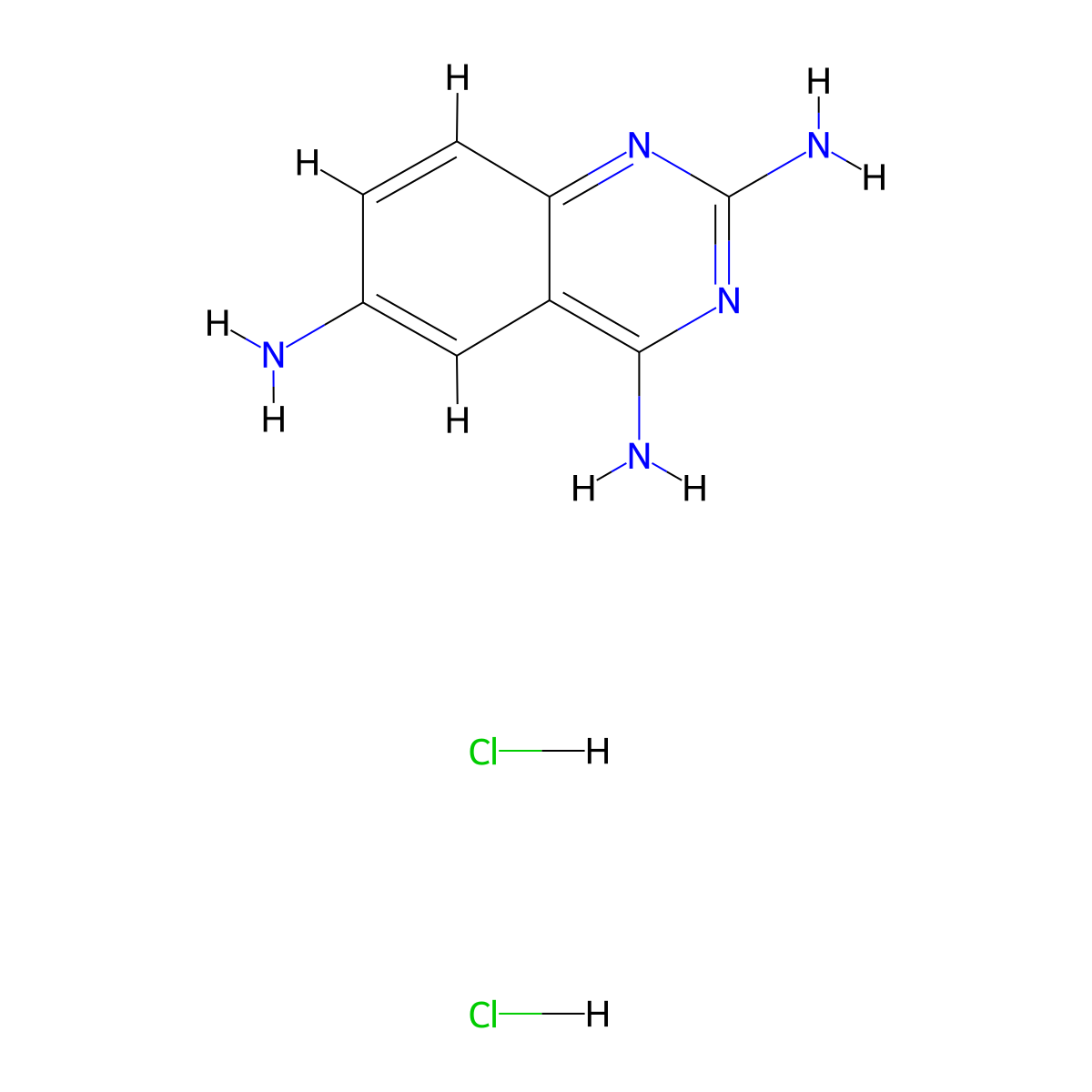 Quinazoline-2,4,6-triamine dihydrochloride molecular structure, CAS 2260931-60-8