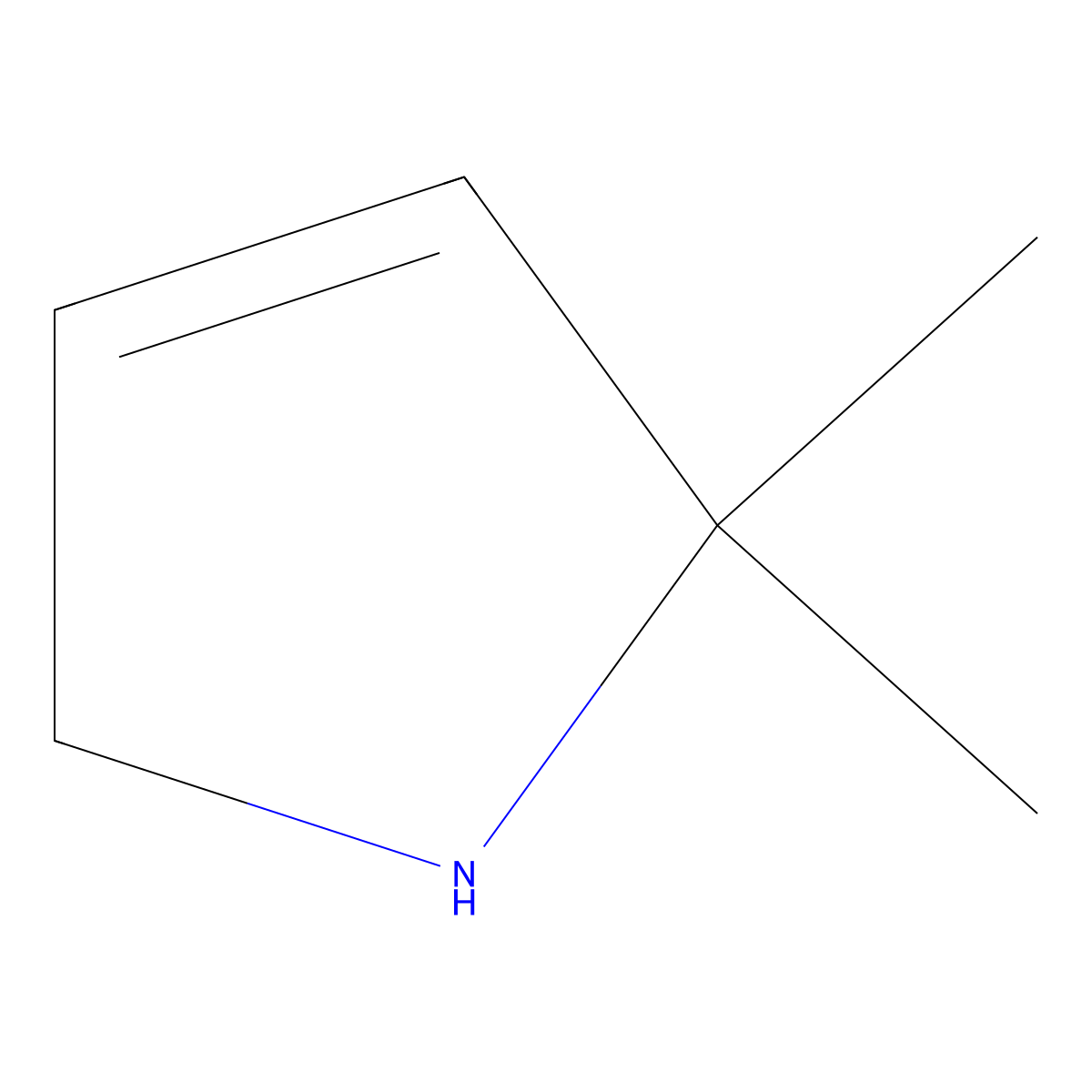 2,2-dimethyl-2,5-dihydro-1H-pyrrole molecular structure, CAS 2260931-72-2