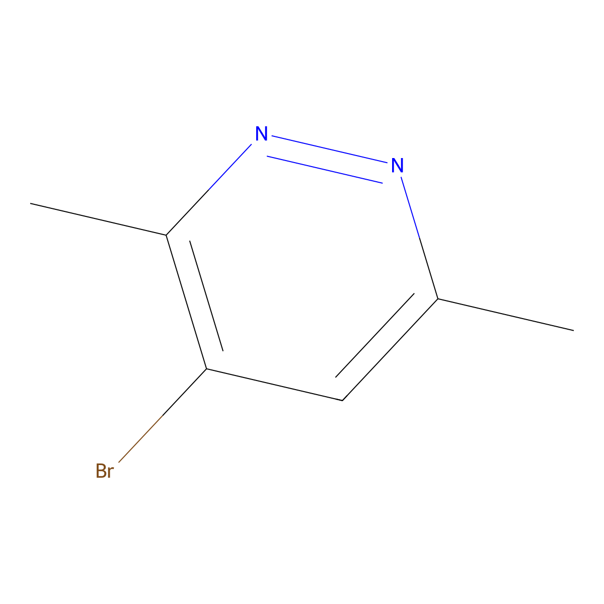 4-Bromo-3,6-dimethylpyridazine molecular structure, CAS 2260931-85-7