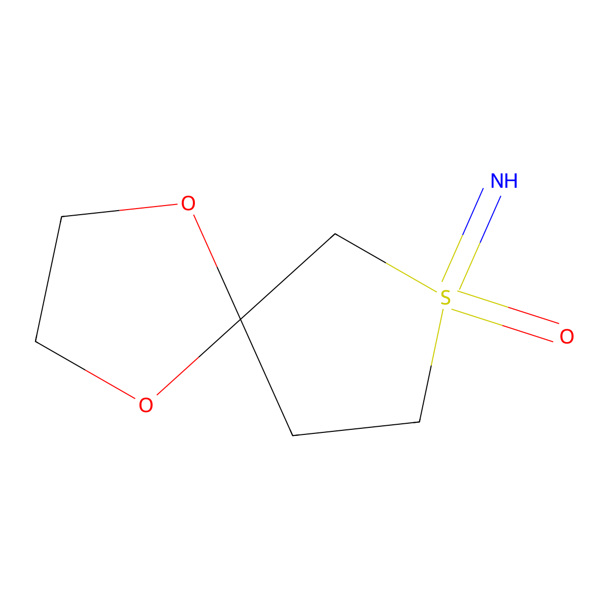 7-Imino-1,4-dioxa-7lambda6-thiaspiro[4.4]nonan-7-one molecular structure, CAS 2260932-00-9