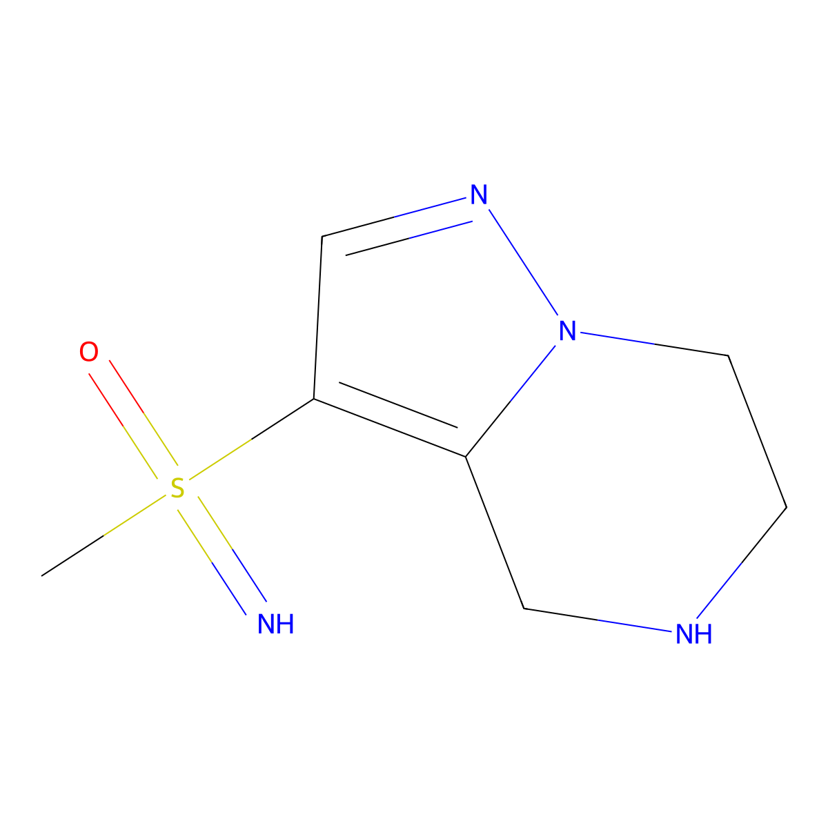 imino(methyl){4H,5H,6H,7H-pyrazolo[1,5-a]pyrazin-3-yl}-lambda6-sulfanone molecular structure, CAS 2260932-13-4