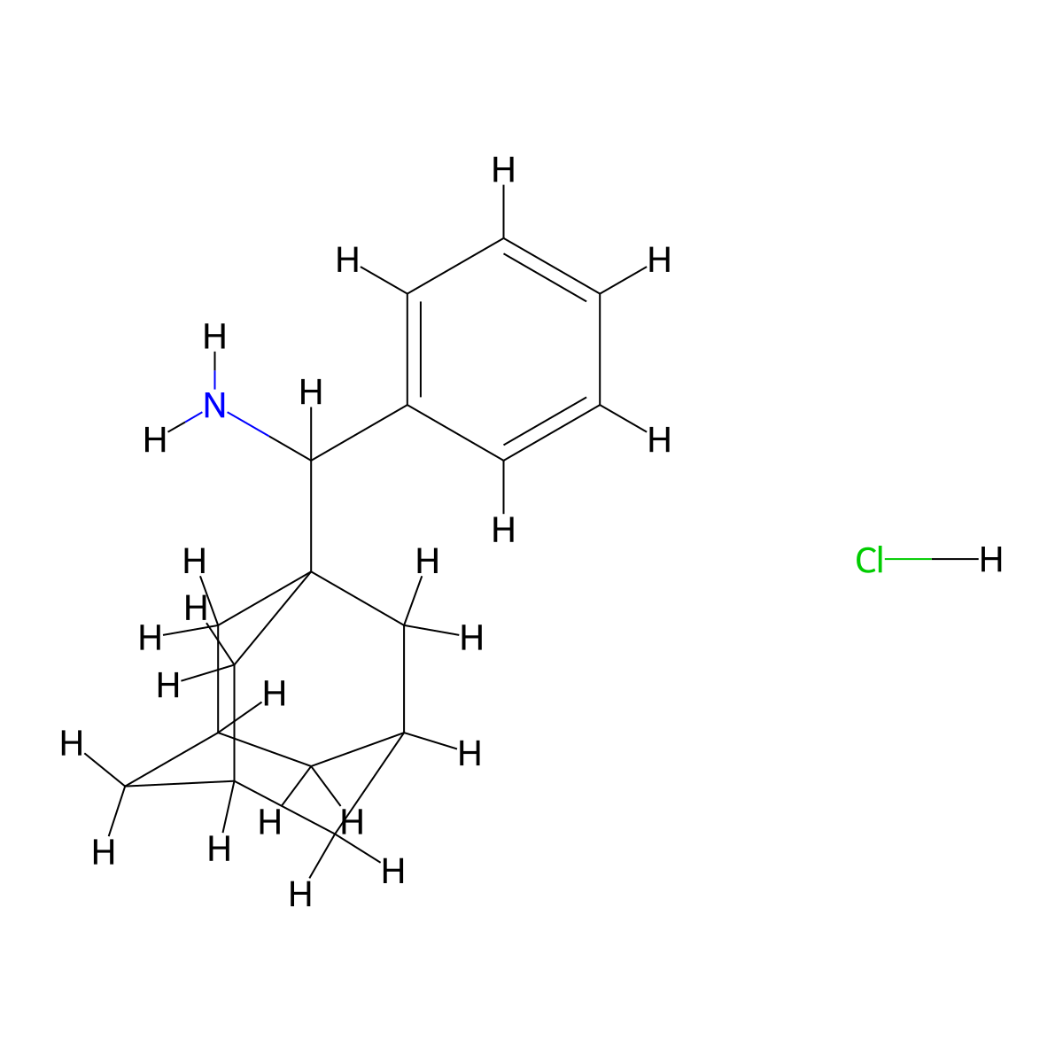 (Adamantan-1-yl)(phenyl)methanamine hydrochloride molecular structure, CAS 2260932-54-3