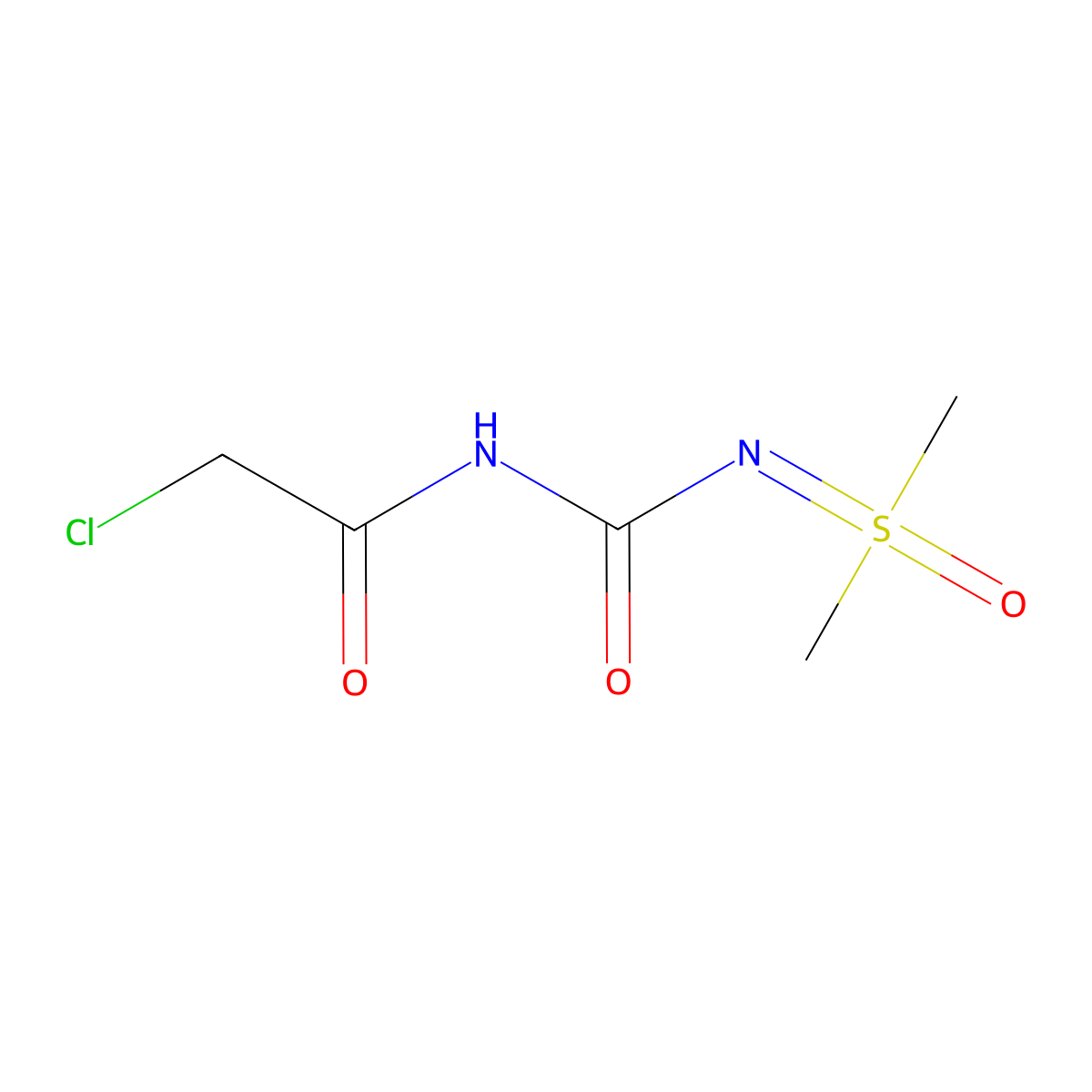 3-(2-Chloroacetyl)-1-[dimethyl(oxo)-lambda6-sulfanylidene]urea molecular structure, CAS 2260933-14-8