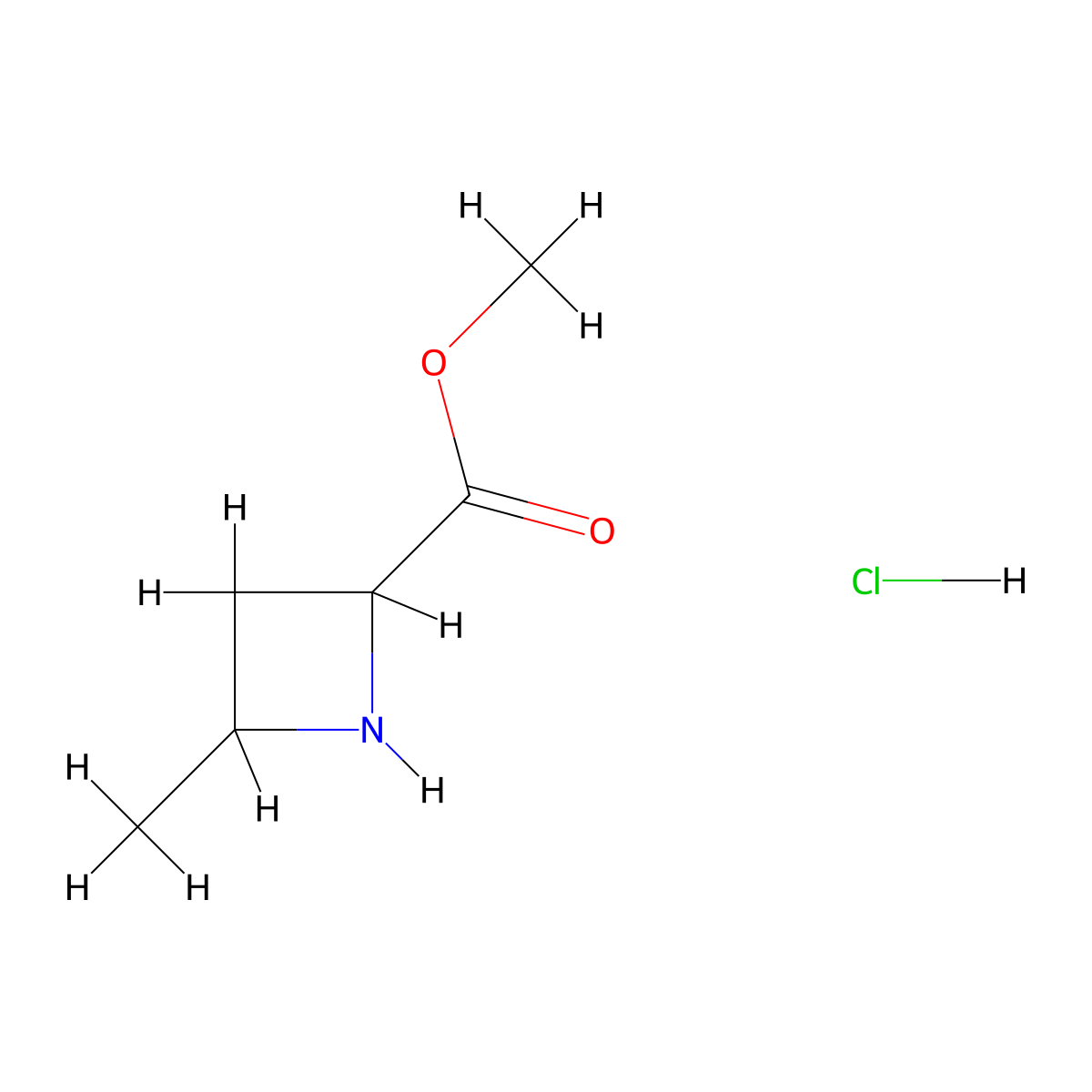 Methyl 4-methylazetidine-2-carboxylate hydrochloride molecular structure, CAS 2260933-28-4