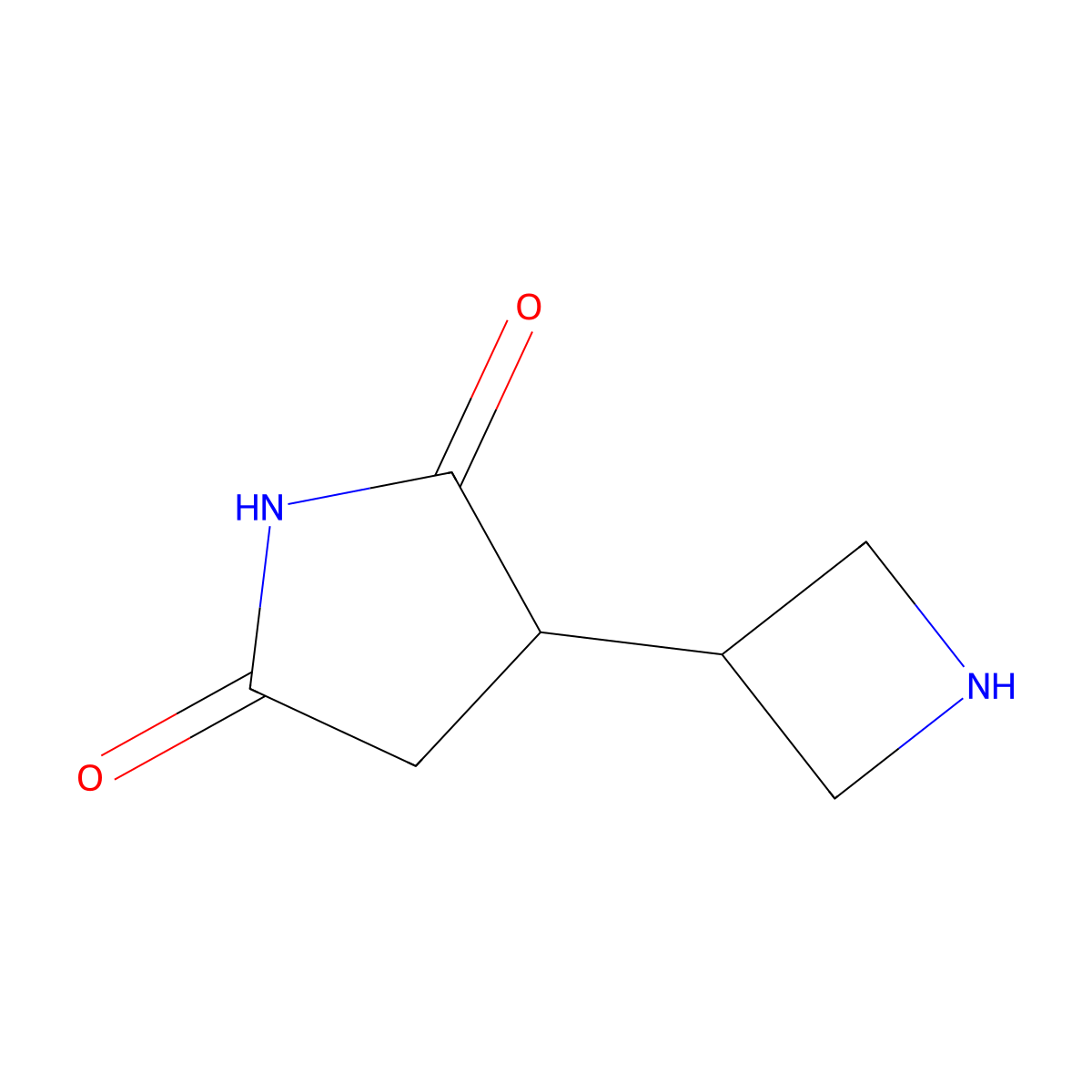 3-(Azetidin-3-yl)pyrrolidine-2,5-dione molecular structure, CAS 2260933-32-0