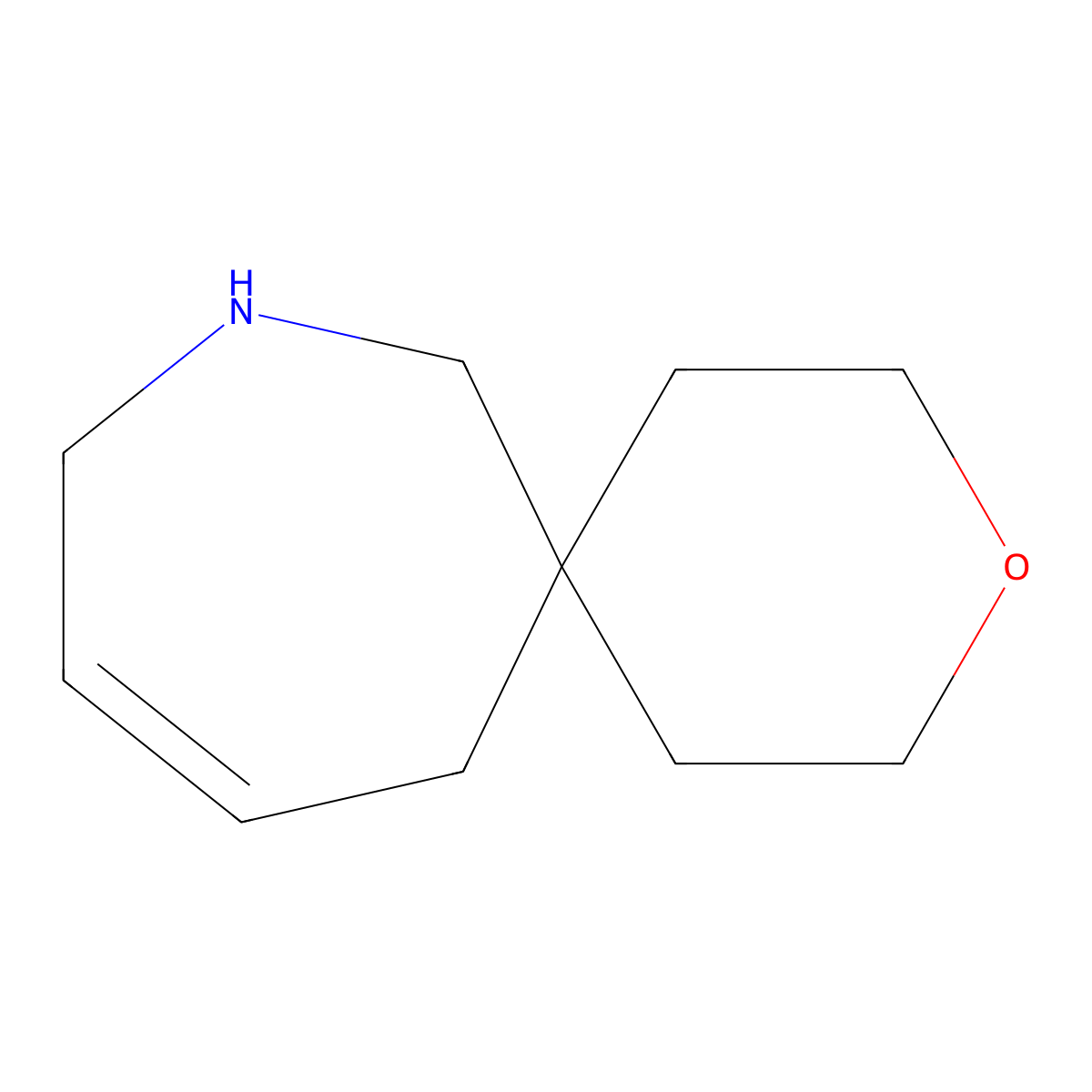 3-Oxa-8-azaspiro[5.6]dodec-10-ene molecular structure, CAS 2260935-66-6