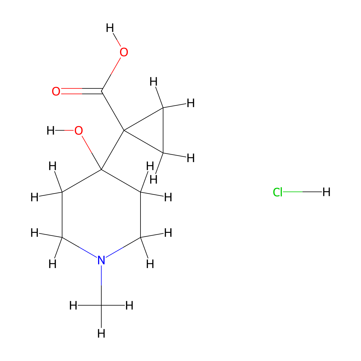 1-(4-Hydroxy-1-methylpiperidin-4-yl)cyclopropane-1-carboxylic acid hydrochloride molecular structure, CAS 2260935-73-5